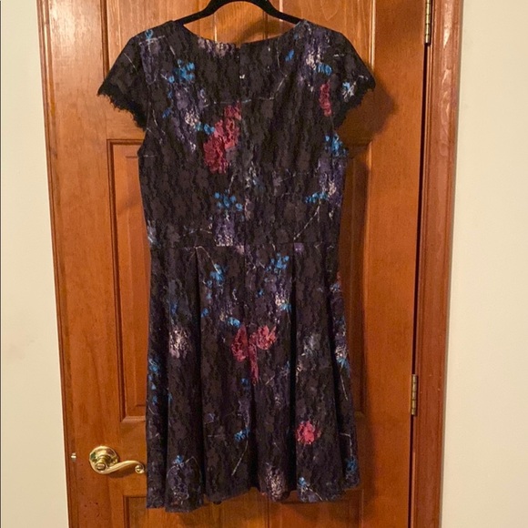 Womans Ivy & Blu Black Mini Fit and Flare Dress Size 10 - Picture 4 of 7